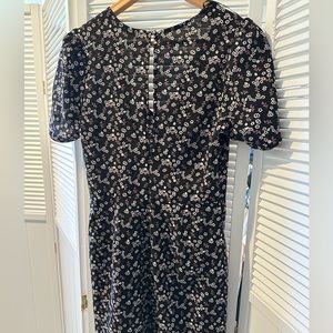 Beautiful black and floral mini dress